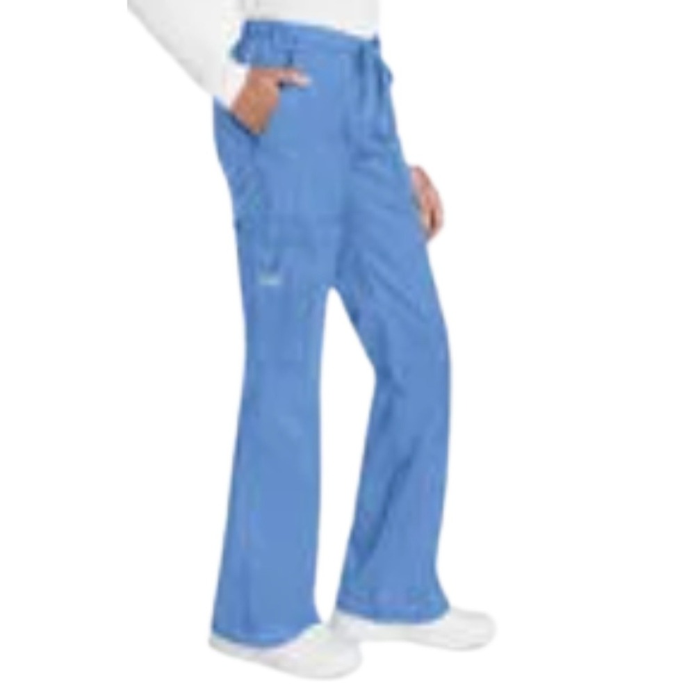 Cherokee Workwear Women's Sz M Scrub Pants Drawstring Waist Turquoise‎